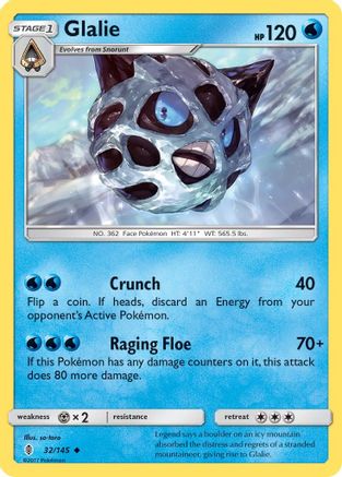 Glalie 32/145 - SM  Guardians Rising - Poke-Collect