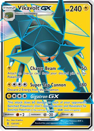Vikavolt-GX 134/145 - Guardians Rising Holofoil - Poke-Collect
