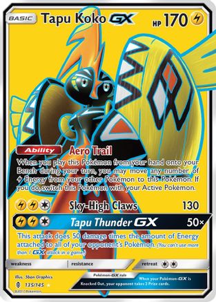 Tapu Koko-GX 135/145 - Guardians Rising Holofoil - Poke-Collect