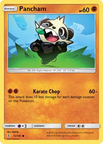 Pancham 72/145 - SM  Guardians Rising Reverse Holofoil - Poke-Collect
