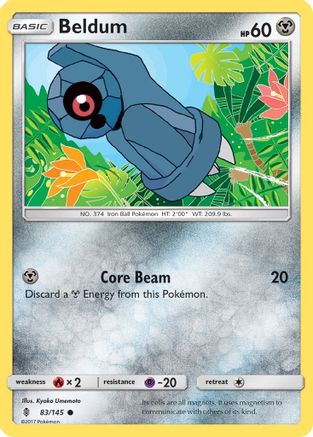 Beldum 83/145 - SM  Guardians Rising - Poke-Collect