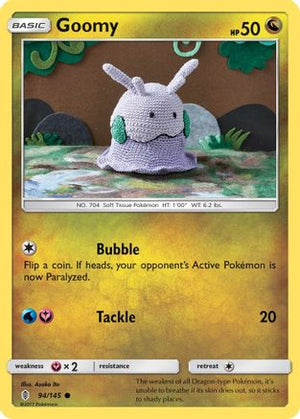 Goomy 94/145 - SM  Guardians Rising Reverse Holofoil - Poke-Collect