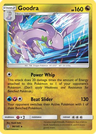 Goodra 96/145 - SM  Guardians Rising Reverse Holofoil - Poke-Collect