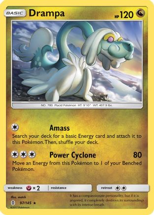 Drampa 97/145 - SM  Guardians Rising Holofoil - Poke-Collect