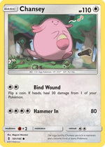 Chansey 101/145 - SM  Guardians Rising Reverse Holofoil - Poke-Collect