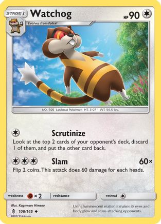 Watchog 108/145 - Guardians Rising - Poke-Collect