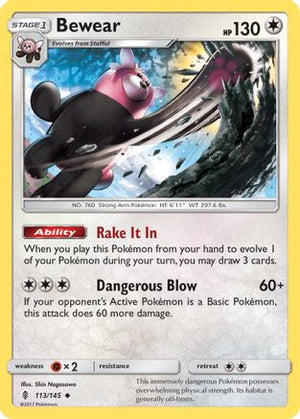 Bewear 113/145 - SM  Guardians Rising - Poke-Collect