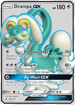 Drampa GX (Full Art) 142/145 - SM  Guardians Rising Holofoil - Poke-Collect