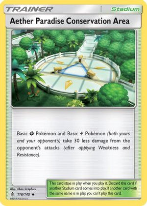 Aether Paradise Conservation Area 116/145 - SM  Guardians Rising Reverse Holofoil - Poke-Collect