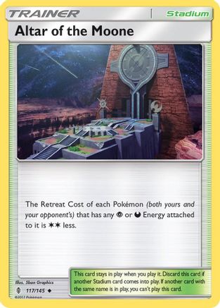 Altar of the Moone 117/145 - SM  Guardians Rising - Poke-Collect