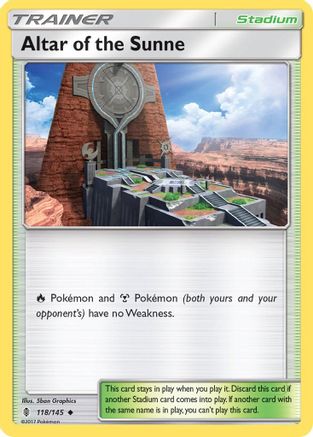 Altar of the Sunne 118/145 - SM  Guardians Rising - Poke-Collect