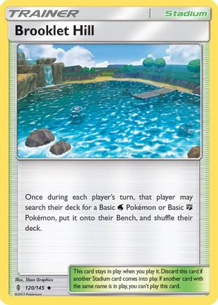 Brooklet Hill 120/145 - SM  Guardians Rising Reverse Holofoil - Poke-Collect