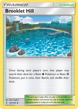Brooklet Hill 120/145 - SM  Guardians Rising Reverse Holofoil - Poke-Collect
