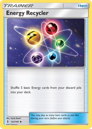 Energy Recycler 123/145 - SM  Guardians Rising - Poke-Collect