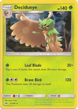 Decidueye - 011/149 (Cracked Ice Holo) 11 - Deck Exclusives Holofoil - Poke-Collect