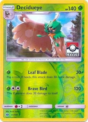Decidueye - 11/149 (Pokemon League) 11 - League & Championship Cards Reverse Holofoil - Poke-Collect