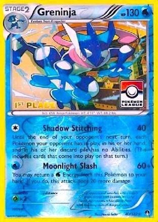 Greninja - 40/122 (Pokemon League) [1st Place] 40 - League & Championship Cards Reverse Holofoil - Poke-Collect