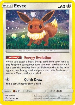 Eevee - 101/149 (Cosmos Holo) 101 - Miscellaneous Cards & Products Holofoil - Poke-Collect