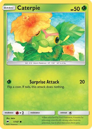 Caterpie 1/147 - SM  Burning Shadows - Poke-Collect