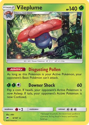 Vileplume 6/147 - Burning Shadows Reverse Holofoil - Poke-Collect
