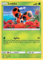 Ledyba 9/147 - SM  Burning Shadows Reverse Holofoil - Poke-Collect