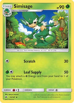 Simisage 13/147 - SM  Burning Shadows Reverse Holofoil - Poke-Collect