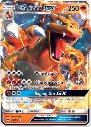 Charizard GX 20/147 - SM  Burning Shadows Holofoil - Poke-Collect