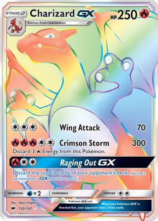 Charizard GX (Secret) 150/147 - SM  Burning Shadows Holofoil - Poke-Collect