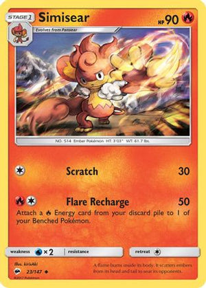 Simisear 23/147 - SM  Burning Shadows - Poke-Collect