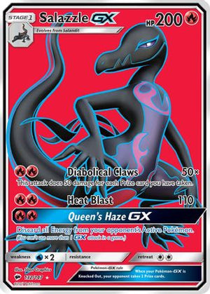 Salazzle GX (Full Art) 132/147 - SM  Burning Shadows Holofoil - Poke-Collect