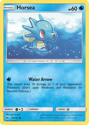 Horsea 29/147 - SM  Burning Shadows Reverse Holofoil - Poke-Collect