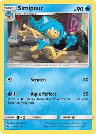 Simipour 37/147 - SM  Burning Shadows - Poke-Collect