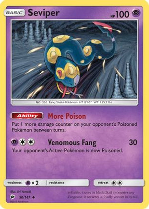 Seviper 50/147 - SM  Burning Shadows - Poke-Collect