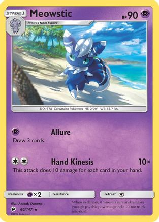 Meowstic 60/147 - SM  Burning Shadows - Poke-Collect