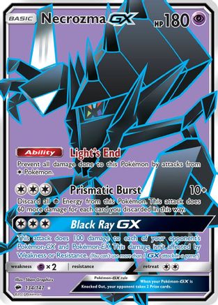 Necrozma GX (Full Art) 134/147 - SM  Burning Shadows Holofoil - Poke-Collect