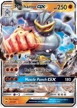 Machamp GX 64/147 - SM  Burning Shadows Holofoil - Poke-Collect