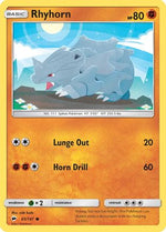 Rhyhorn 65/147 - SM  Burning Shadows Reverse Holofoil - Poke-Collect