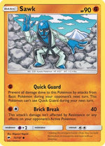 Sawk 72/147 - SM  Burning Shadows Reverse Holofoil - Poke-Collect