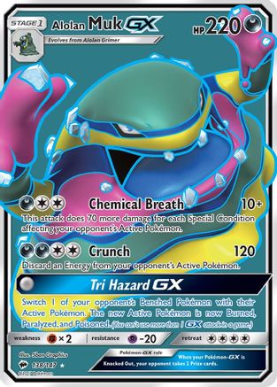Alolan Muk GX (Full Art) 138/147 - SM  Burning Shadows Holofoil - Poke-Collect