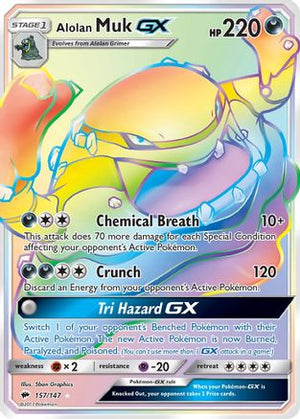 Alolan Muk-GX 157/147 - Burning Shadows Holofoil