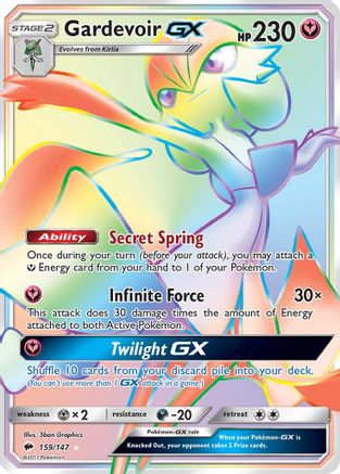 Gardevoir GX (Secret) 159/147 - SM  Burning Shadows Holofoil - Poke-Collect