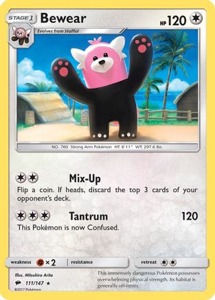Bewear 111/147 - SM  Burning Shadows - Poke-Collect