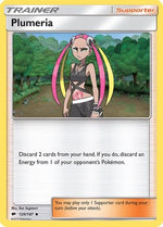 Plumeria 120/147 - SM  Burning Shadows Reverse Holofoil - Poke-Collect