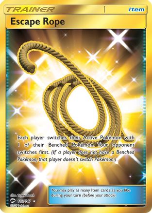 Escape Rope (Secret) 163/147 - SM  Burning Shadows Holofoil - Poke-Collect