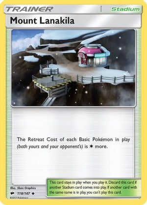 Mount Lanakila 118/147 - SM  Burning Shadows Reverse Holofoil - Poke-Collect