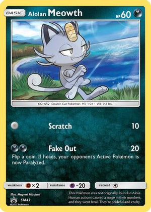 Alolan Meowth - SM43 SM43/248 - SM Promos Holofoil - Poke-Collect