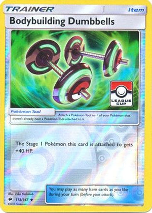 Bodybuilding Dumbbells - 113/147 (League Cup) 113 - League & Championship Cards Reverse Holofoil - Poke-Collect