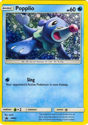 Popplio - SM03 (General Mills Promo) SM03 - Miscellaneous Cards & Products Holofoil - Poke-Collect