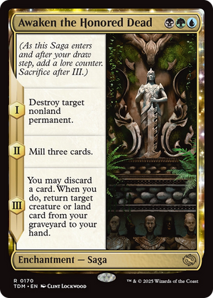 Awaken the Honored Dead (TDM-170) - Tarkir: Dragonstorm: (enchantment) - Poke-Collect