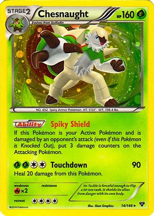 Chesnaught - 14/146 (Cosmos Holo) 14 - Blister Exclusives Holofoil - Poke-Collect